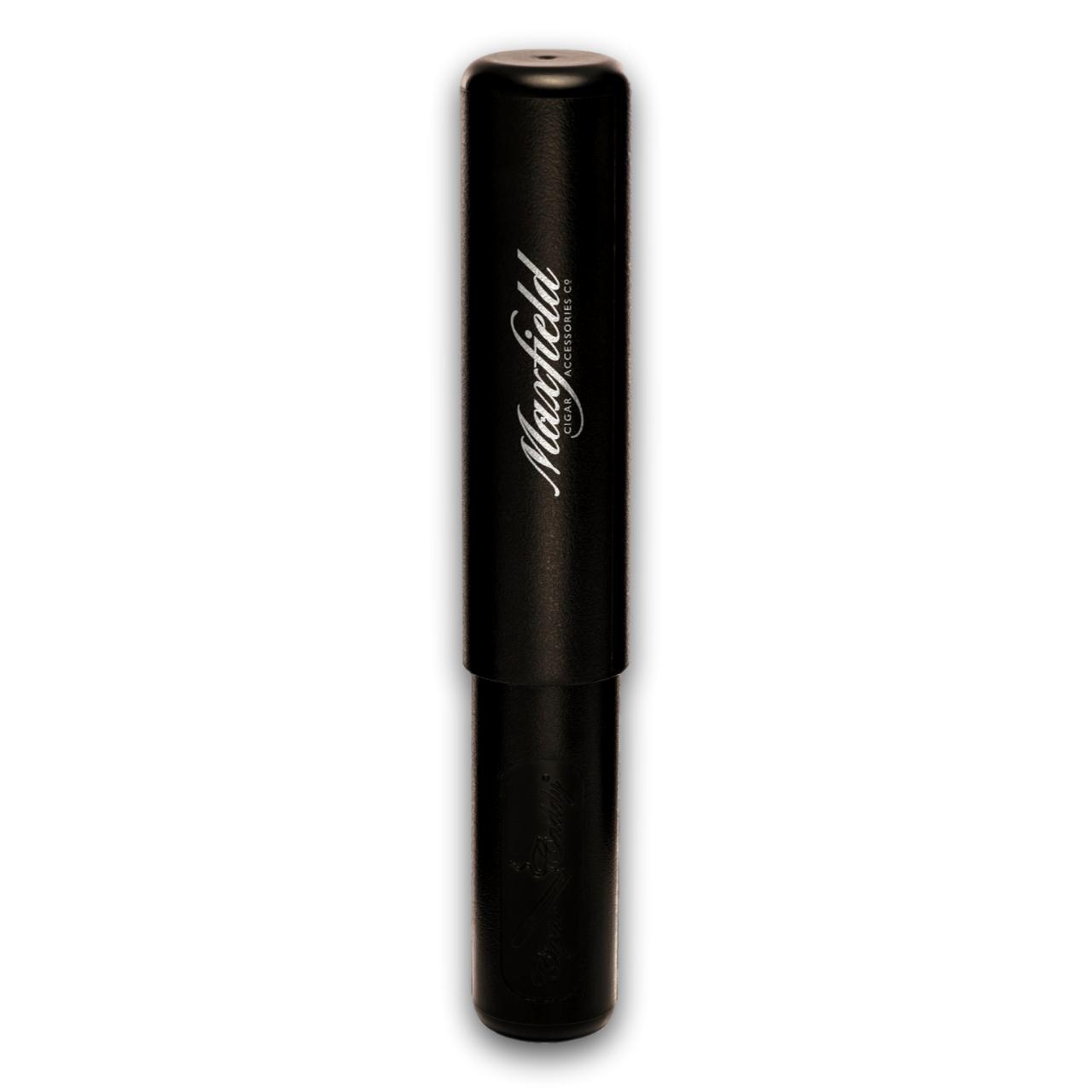 Maxfield x Cigar Caddy 1-Cigar Tube with 'Maxfield' branding on a white background