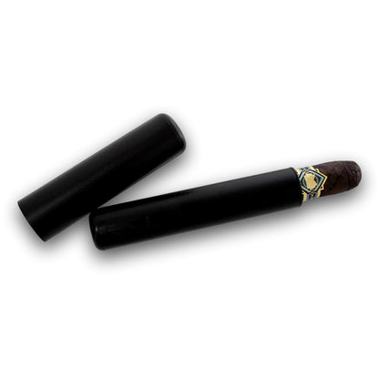 Maxfield x Cigar Caddy 1-Cigar Tube on side on a white background