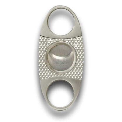Maxfield Slim Silver Diamond Double Blade Cigar Cutter - Main Image