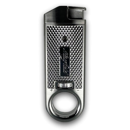 Maxfield Slim Diamond Torch Flame Cigar Lighters - Silver - Exterior Front