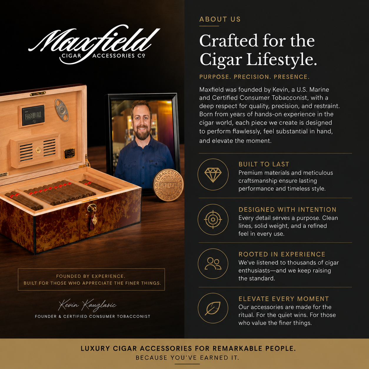 Maxfield x Xikar High Performance 8oz Butane for Cigar Lighters