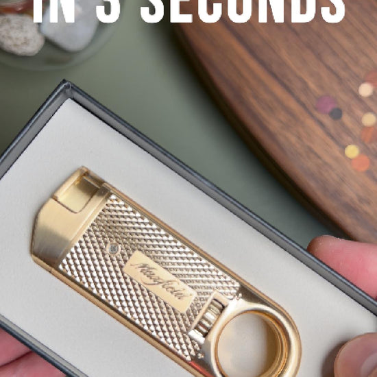 Intro to the Maxfield Slim Diamond Torch Flame Cigar Lighter